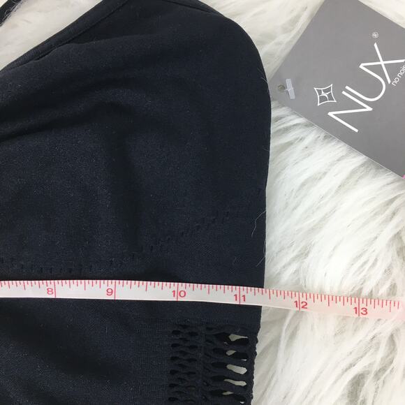 Nux Small Black Mesh Sides Workout Tank New - Picture 9 of 10